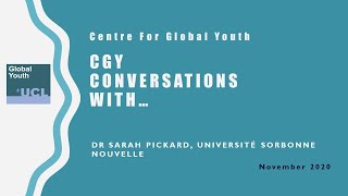 CGY Conversations with Dr Sarah Pickard on youth political engagement