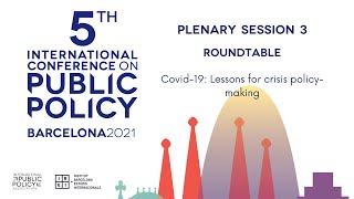 ICPP5 Roundtable 2 - Covid-19: Lessons for Crisis Policy-Making
