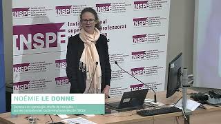 Noémie Le Donné - Educations et méthodes d'apprentissage (journée d'études)